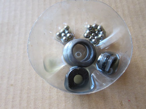 Cleaning ball bearing and nuts