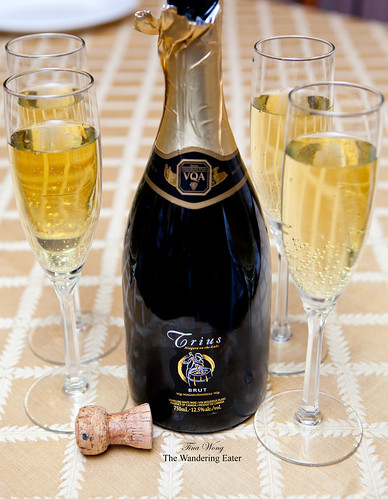 Trius Brut Sparkling Wine to pair with the lamb loin roast
