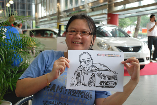 Caricature live sketching for Tan Chong Nissan Almera Soft Launch - Day 1 - 38