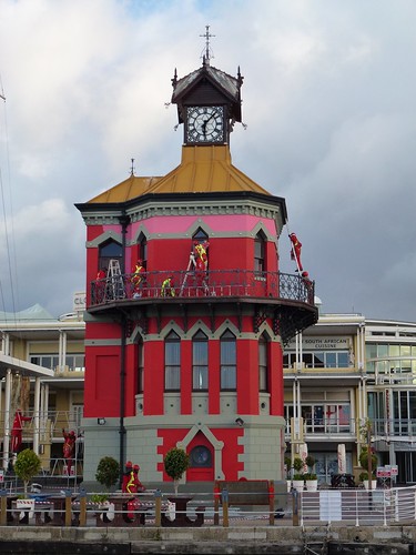 V & A Waterfront - clock tower repainting