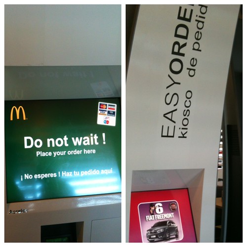 Kiosko de pedidos en McDonalds... Im-presionante by rutroncal