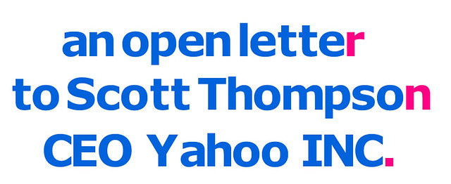 An Open Letter to Scott Thompson
