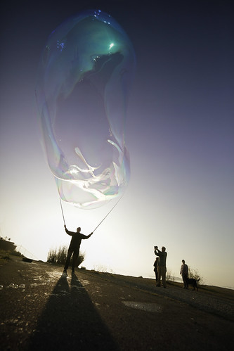 Soap bubble at sunset 01 by Mrs Ina Maria