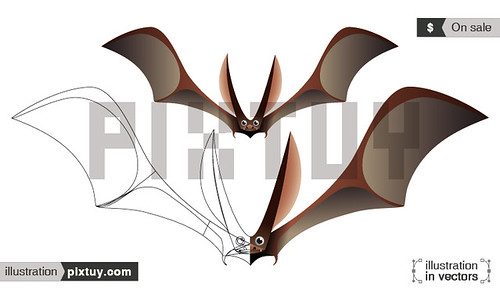 Murcielago en vectores / Bat in vectors by lex-ex