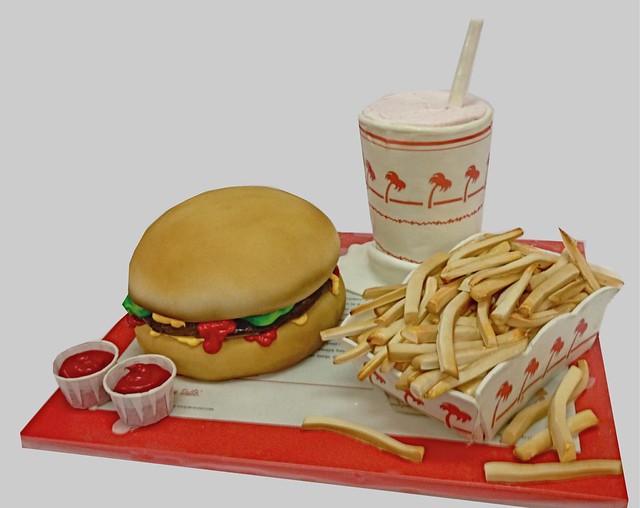 in-n-out burger  cake also