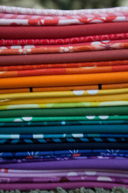Stack of fabric for Colorist