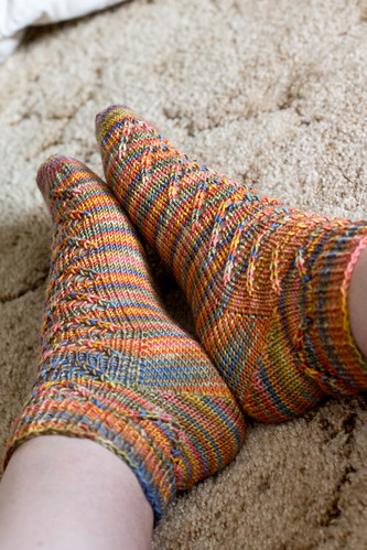 Van Dyke socks: side view