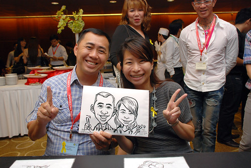 Caricature live sketching for SCORE – Yellow Ribbon Celebrating 2nd Chances 2011 - 7