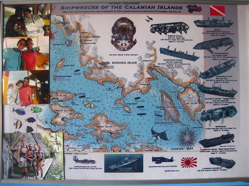 Calamian Islands Wreck Map
