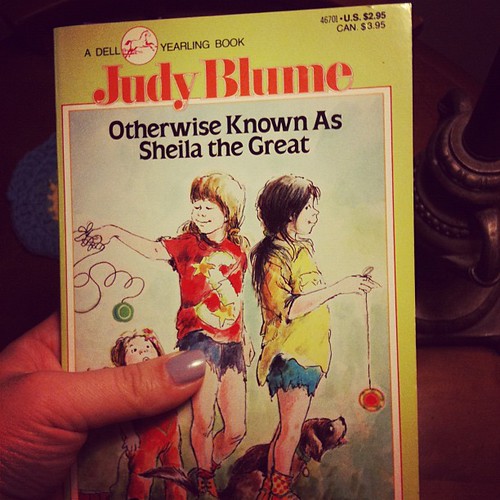 Book #1 for the year. One of the literacy groups I work with is starting it this upcoming week. I squealed when I found out. I love Judy Blume!