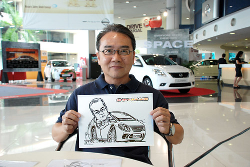 Caricature live sketching for Tan Chong Nissan Motor Almera Soft Launch - Day 3 - 13