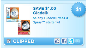Glade Press & Spray Starter Kit Coupon