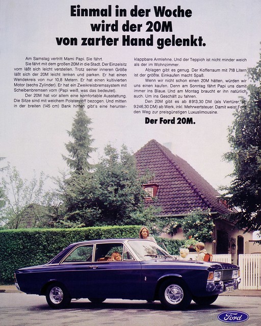 Ford Taunus 1969 20M P7 b Zarte Hand