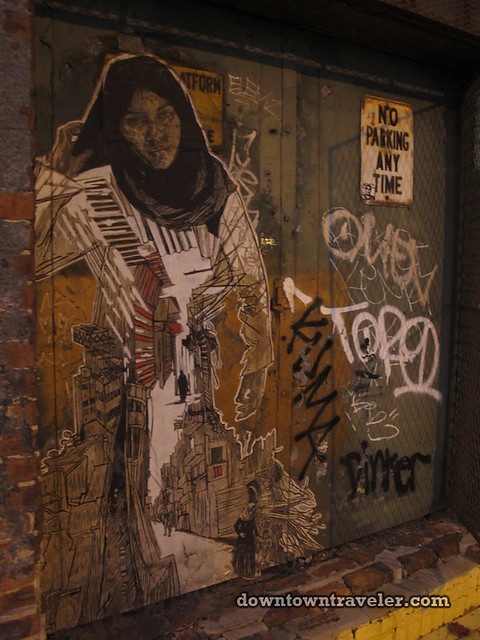 Street art opposite the Brooklyn Fairfield Inn Hotel