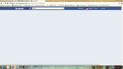Google Chrome bị lỗi không hiển thị facebook dù đã vào được :S :S