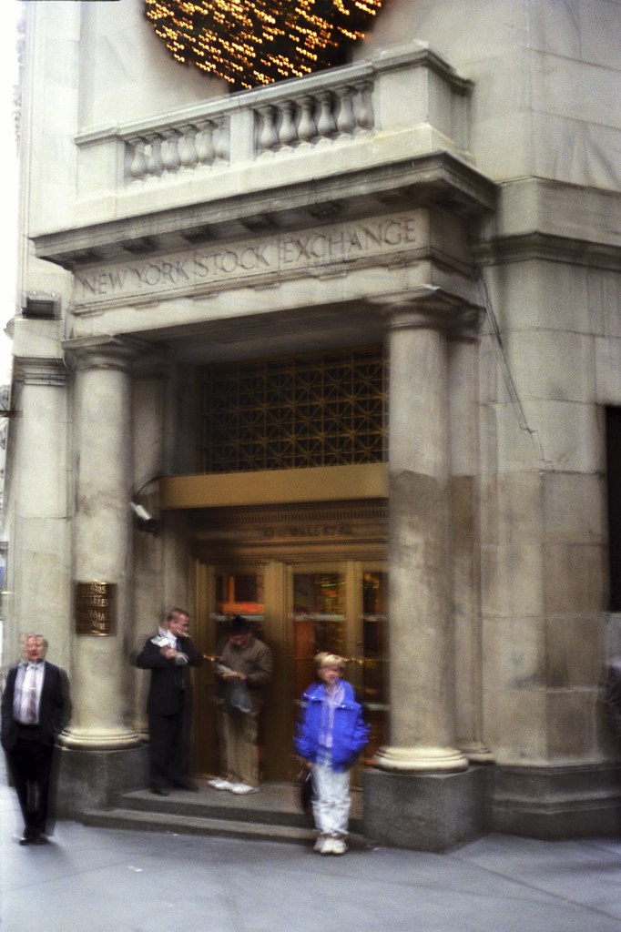 1990 12 Thede - Adam Thede Trip to New York City - 21 Adam Thede at the New York Stock Exchange