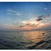 Fisheye sunset view