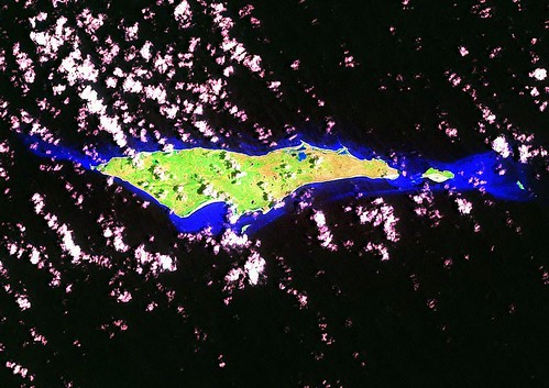 Samana Cay - Landsat ETM+ Image N-18-20_2000 (1-85,000)