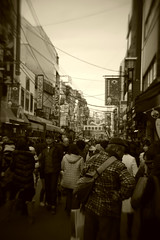 Bustle of Jizo street.