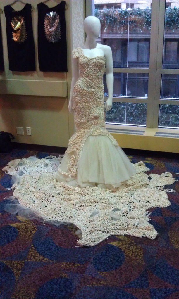 A Beautiful Crocheted Wedding Dress
