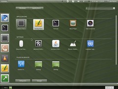 GNOME 3 Activities screen and keystroke launcher