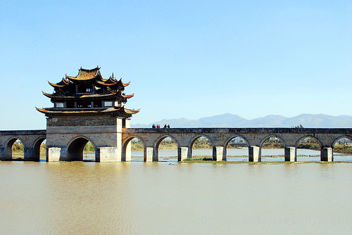 side view of part of Dragon Bridge Jianshui Yunnan