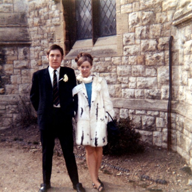 My mum and dad at my aunts wedding late 1960s