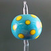 Single bead : Turquoise dot