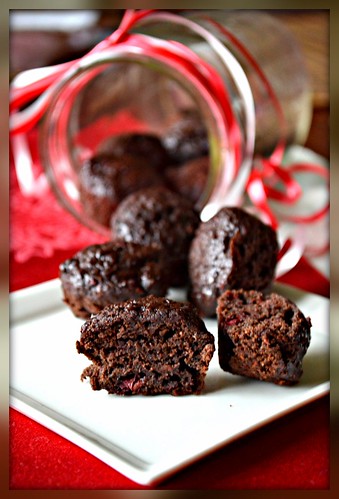 Double Berry Truffle Brownies