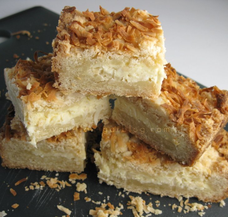 toasted coconut cream cheese bars 10