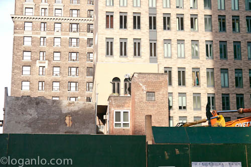 Building being torn down in the UWS, NYC