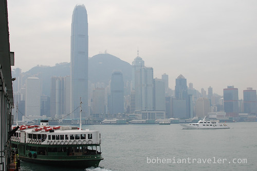 Star Ferry and view of Hong Kong