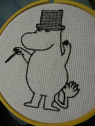 Moominpappa embroidery