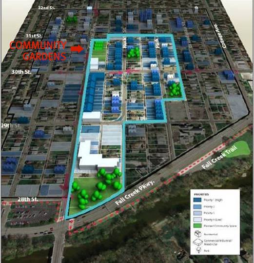 planning area, Mapleton-Fall Creek, Indianapolis (courtesy of Mapleton Fall Creek Development Corporation)