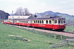 Trains de l'Appenzellerbahn (Suisse)