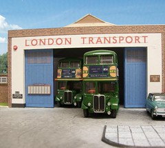 Crawley bus garage diorama