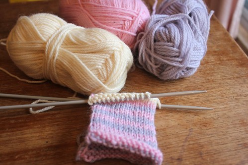 knitting bunny softie