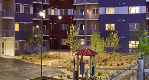 Abuquerque's Silver Gardens Apartments enjoy many smart growth features (photo courtesy of Jonathan Rose Companies)