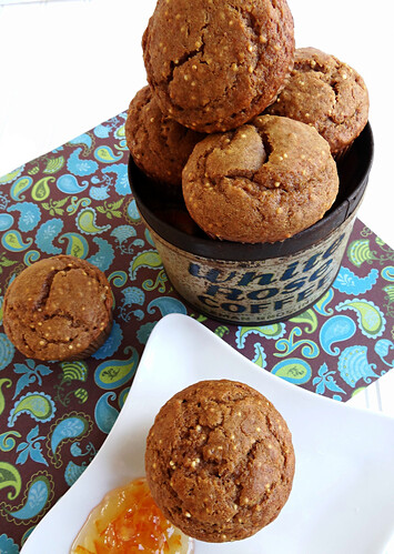 gingerbread millet muffins