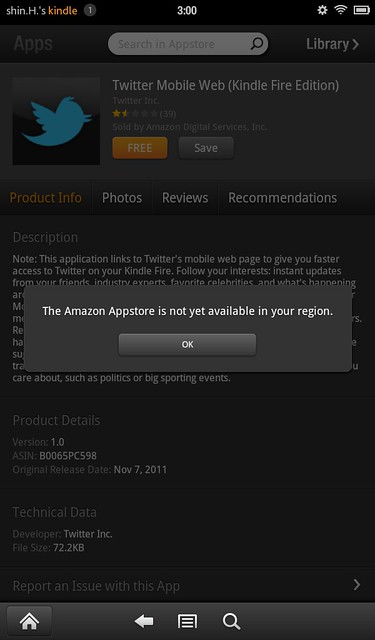 kindle fire  Amazon AppStore
