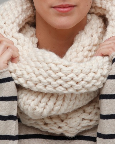 chunky knit scarf