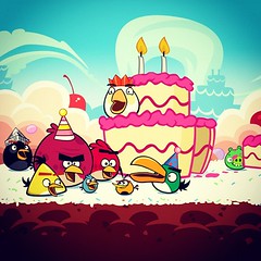 Good Morning! Happy Birdday to Angry Birds!!!