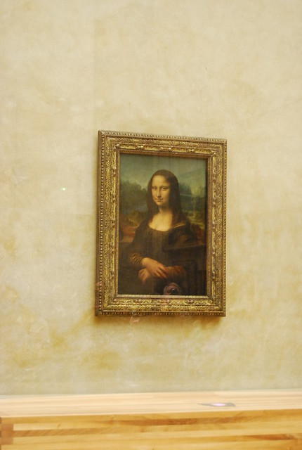 La Gioconda en el Museo del Louvre de París