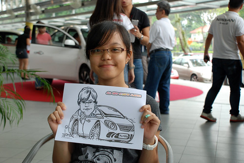 Caricature live sketching for Tan Chong Nissan Almera Soft Launch - Day 1 - 15