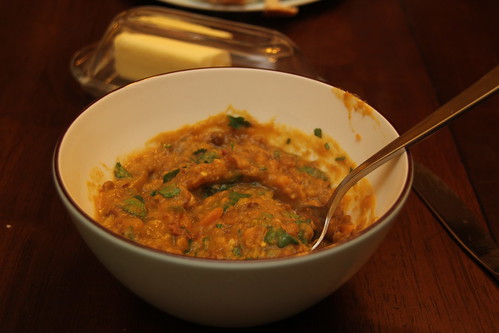 Curried Sweet Potato Lentil Soup