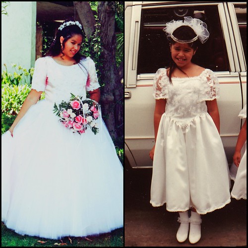 T a Ana made the flower girl dress I wore for another aunt's wedding 