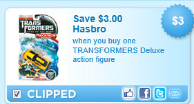 Transformers Deluxe Action Figure Coupon