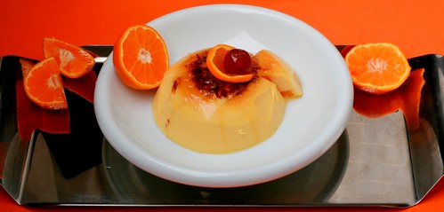 Orange pudding steamed version by {deepapraveen very busy with work..back soon