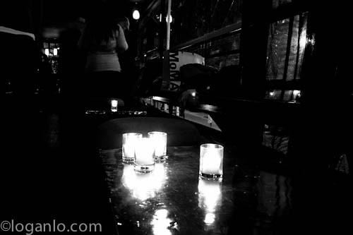 Late night in a bar in downtown NYC