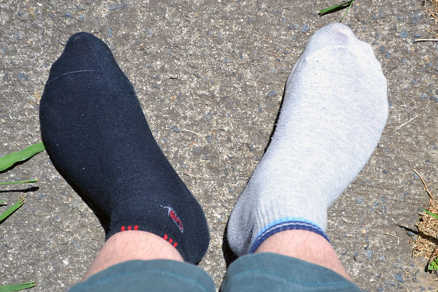 A picture of your feet that shows the kind of day you're having – Odd socks